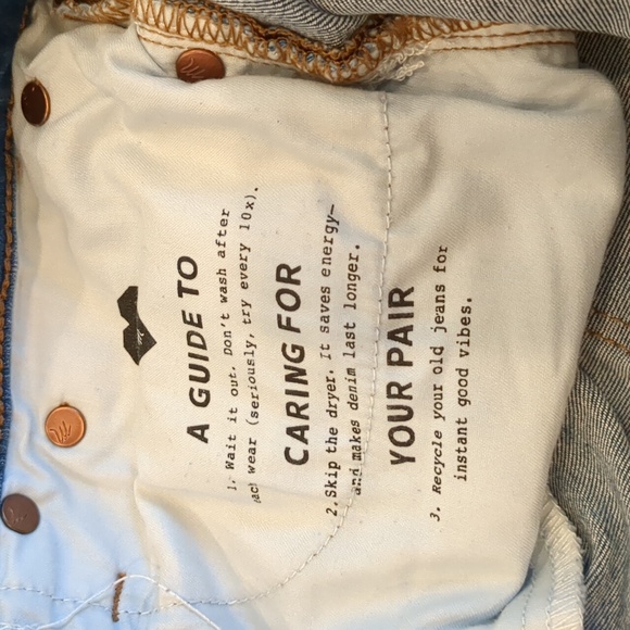 Madewell Cali Demi-Boot Button Fly Distressed 29" Waist - Picture 6 of 13